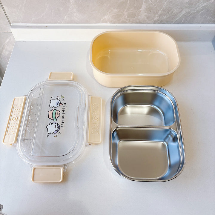 Cartoon-Themed Multi-Compartment Food Storage