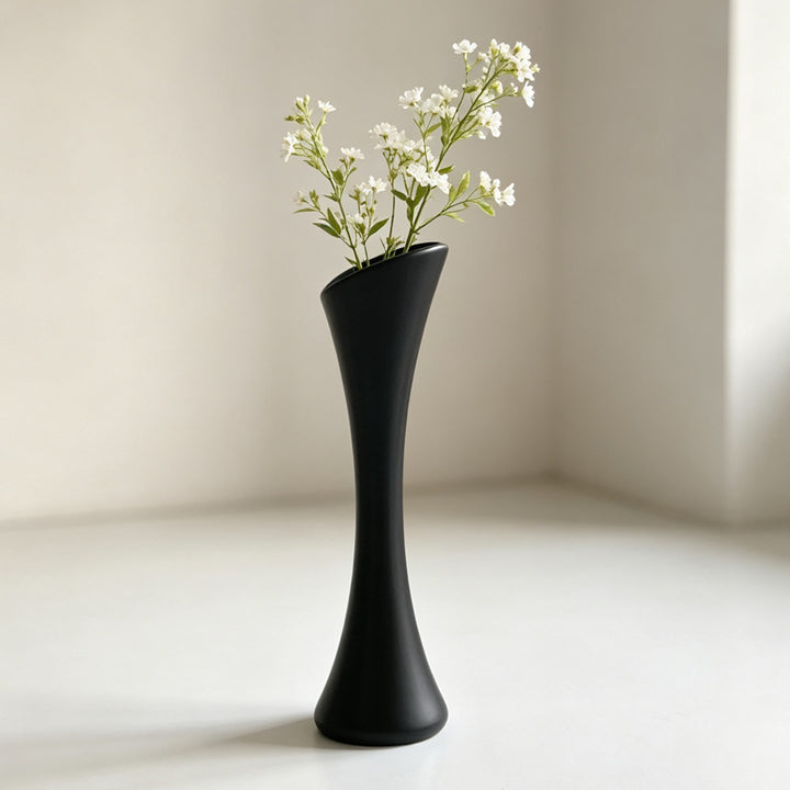 Elegant Curvy Decorative Floor Vase Kalsten