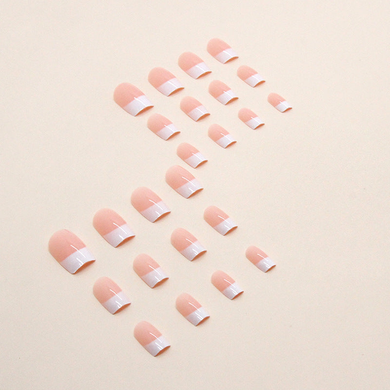 Elegant French Tip Press-On Nails