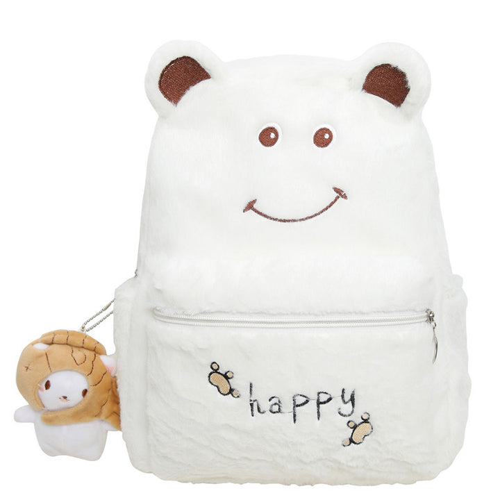 Plush Bear-Themed Backpack