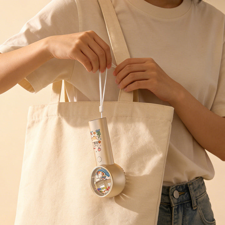 Unisex Handheld Fan with Cartoon Design Kalsten