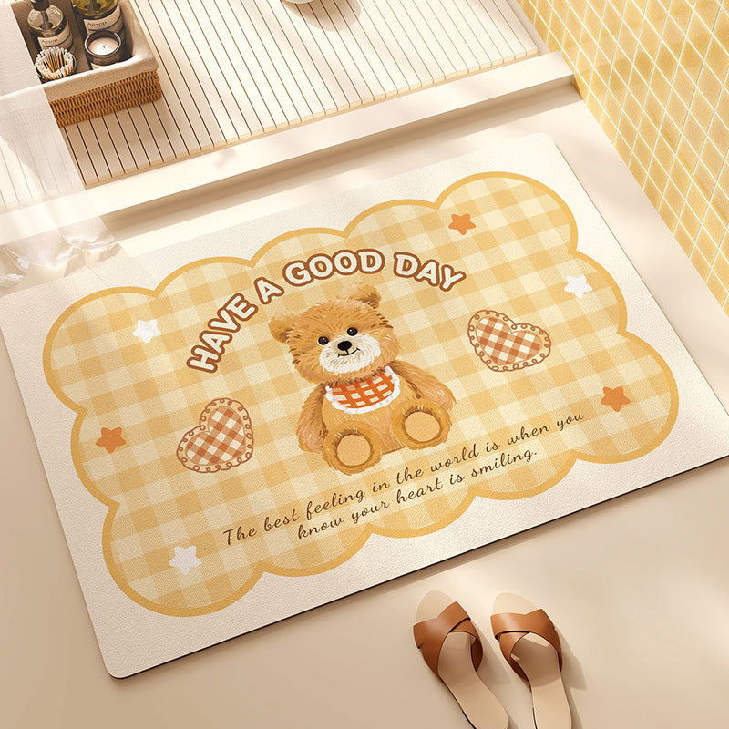 Cute Animal-Themed Plush Floor Mat Kalsten