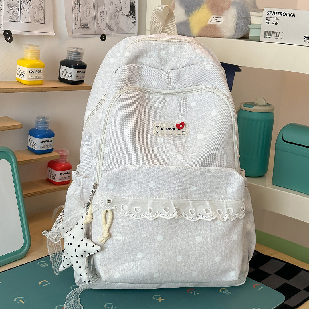 Trendy Star-Print School Backpack Kalsten
