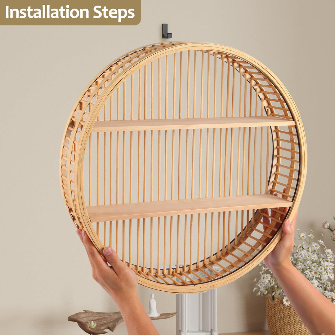 Floating Round Wall Shelf Kalsten