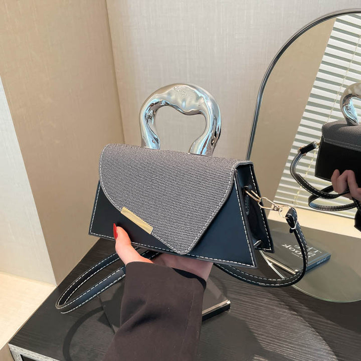 Stylish Geometric Structured Handbag Kalsten