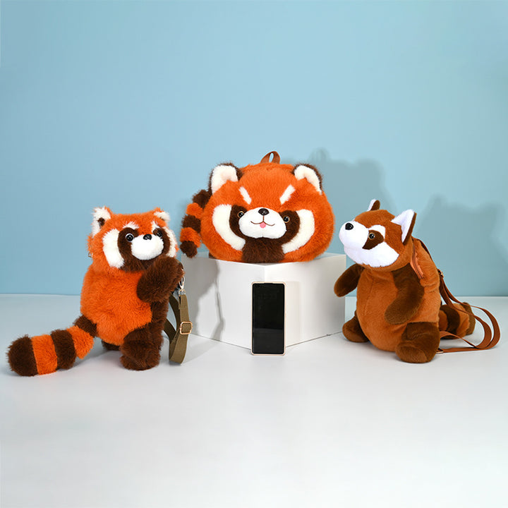 Plush Shoulder Bag with Cute Red Fox Design Kalsten
