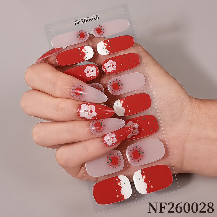 Festive Christmas Nail Art Wraps
