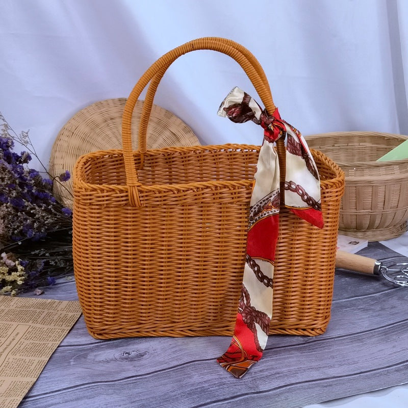 Women timeless rattan shopping basket Kalsten