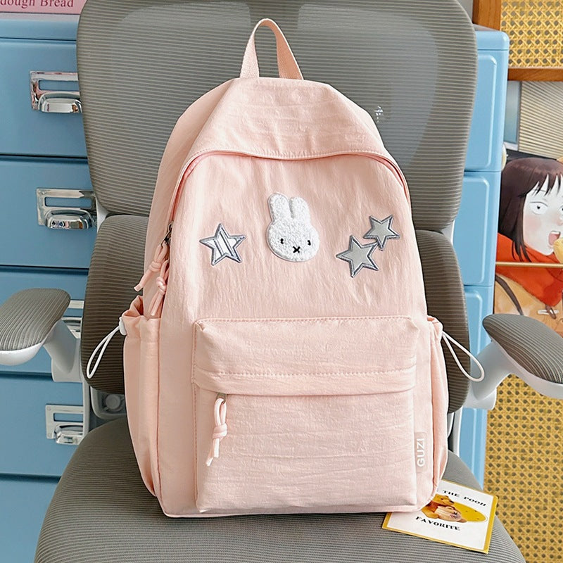 Cute Bunny-Embellished Backpack Kalsten
