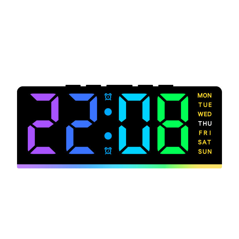 Digital alarm clock with large LED display and multifunctional display Kalsten