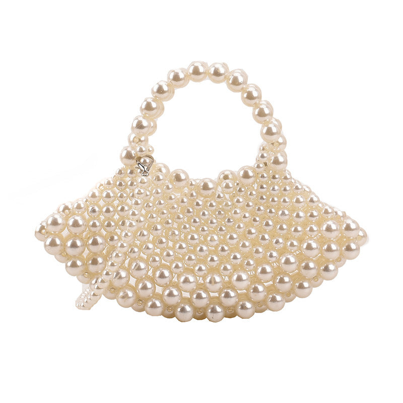 Elegant Pearl-Detail Handbag