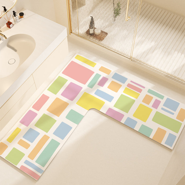 Non-Slip Colorful Bathroom Mat Kalsten