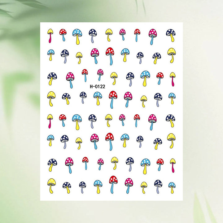 Tropical Fruit-Themed Nail Art Sticker Set