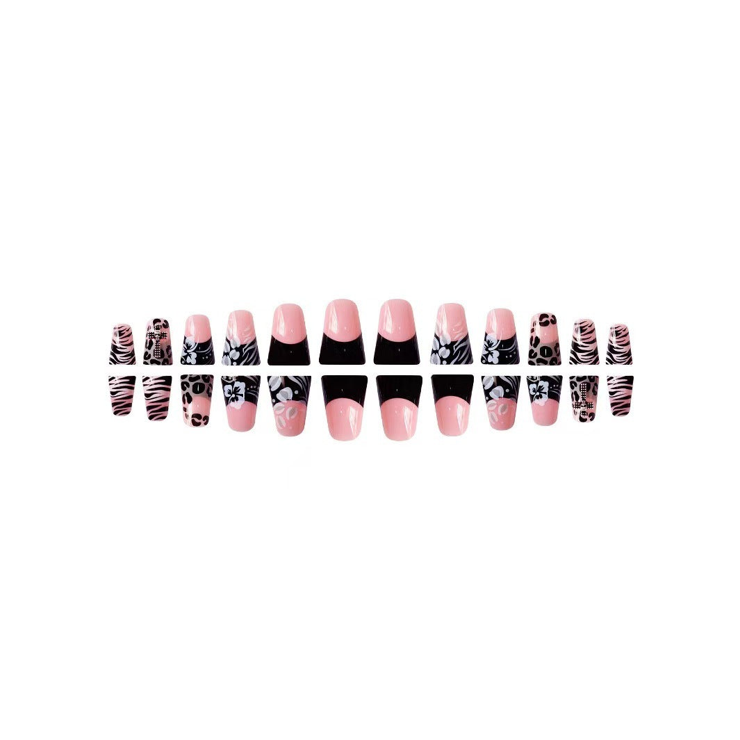 Artistic French Tip Press-On Nails Kalsten