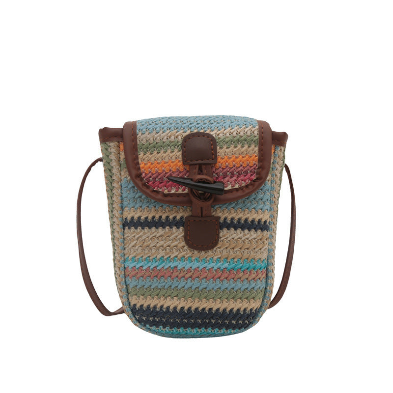 Colorful Woven Crossbody Bag Kalsten