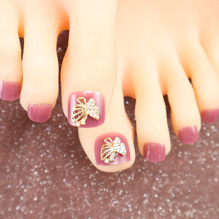 Stylish Decorative Press-On Toenails Set Kalsten