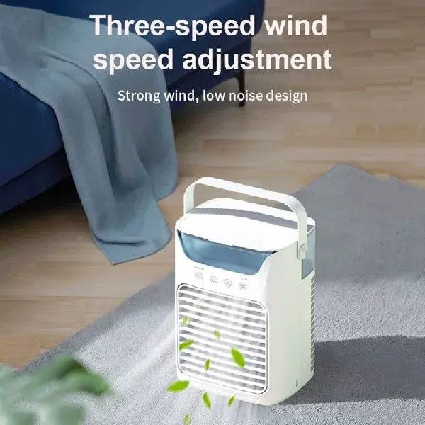 Unisex One Size USB Desktop Evaporative Cooler Humidifier with Top Fill Water Tank Adjustable Louver and Touch Controls Kalsten