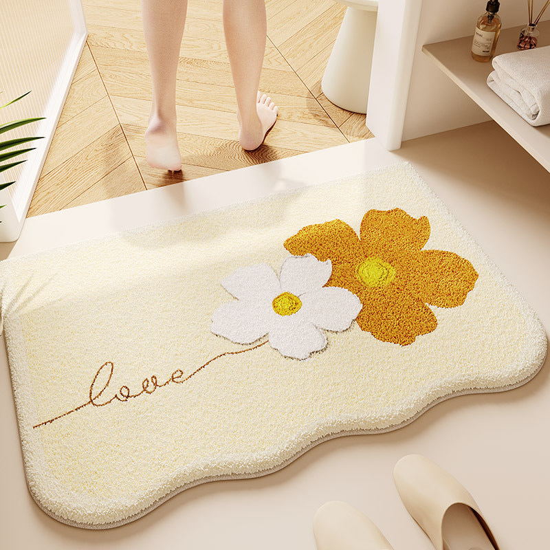 Soft Textured Bathroom Rug Kalsten