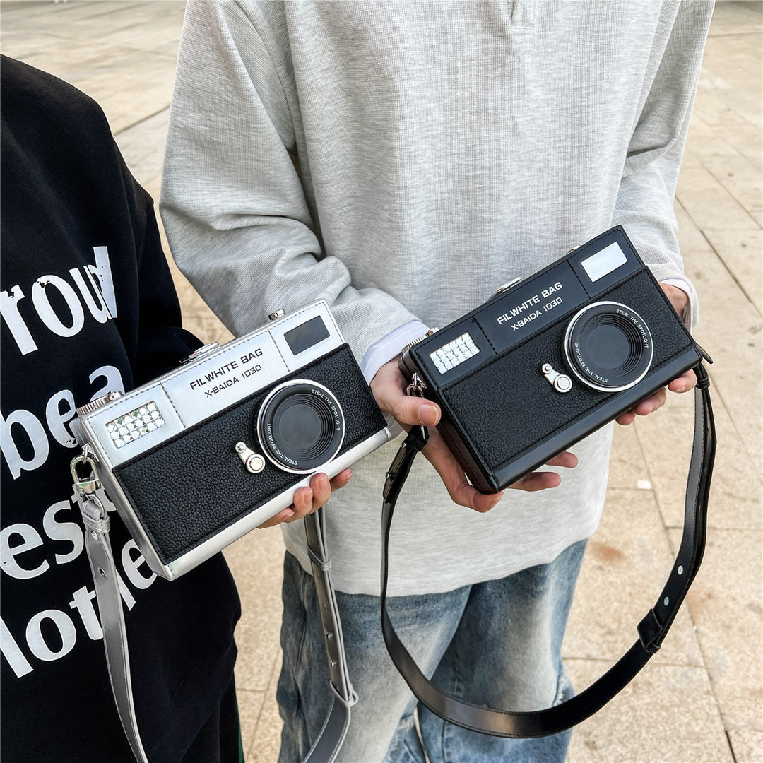 Vintage Camera Style Crossbody Bag