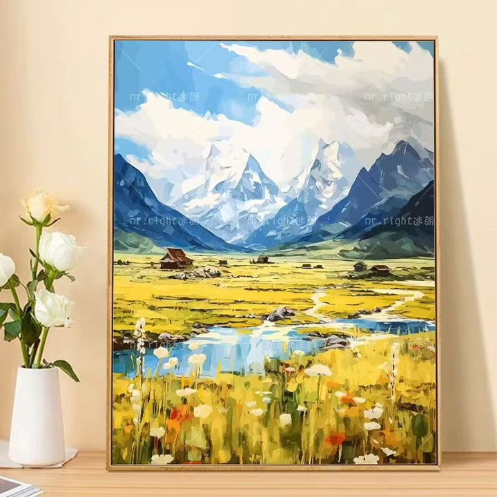 Mountain Landscape Canvas Art Print Kalsten