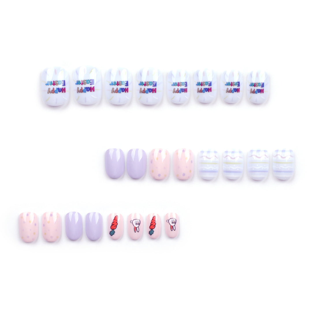 Artful nail art with cute animal motifs and pastel-colored design Kalsten