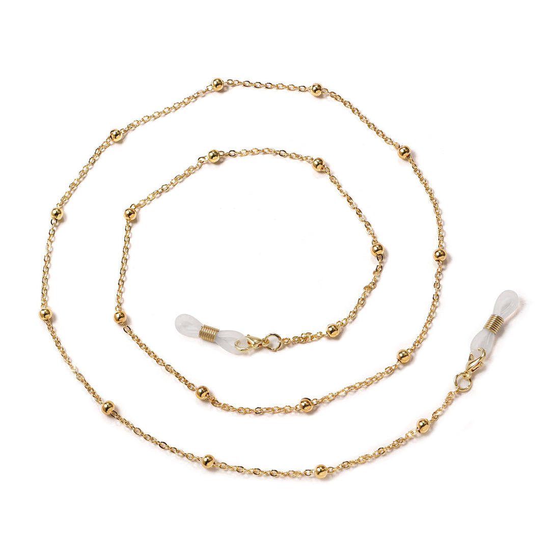 Premium Gold Beaded Eyewear Chain kalsten