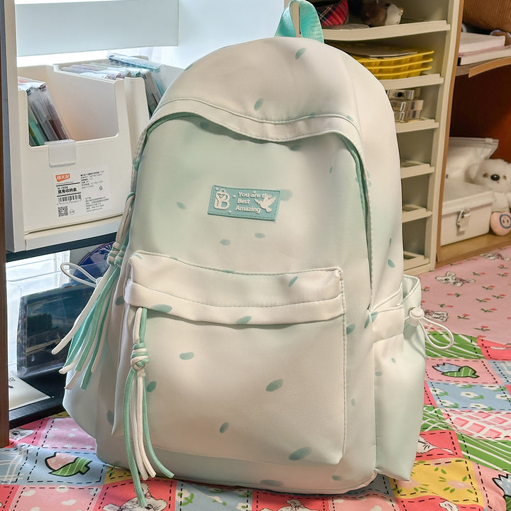Stylish Polka Dotted Backpack Kalsten