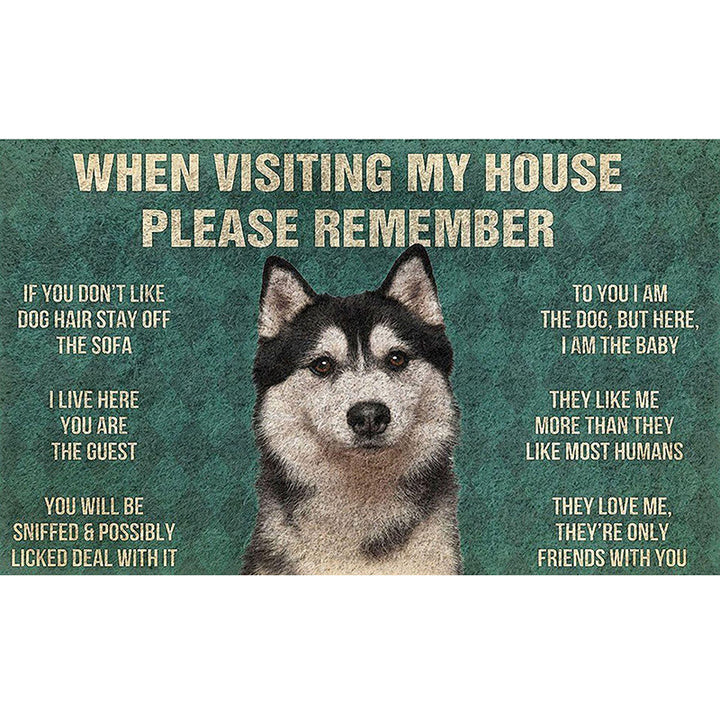 Fun Dog-Themed Door Mat Kalsten