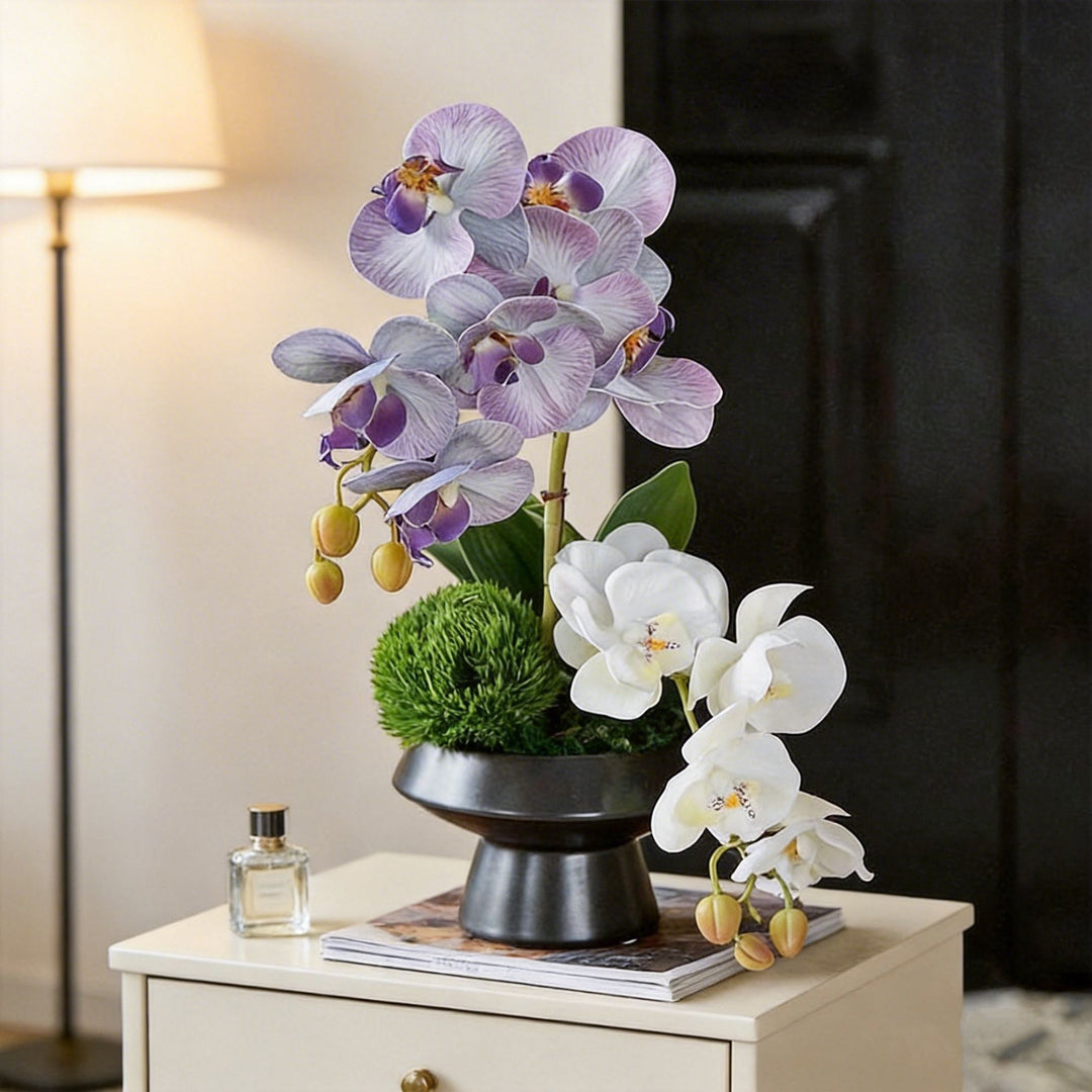 Lifelike Orchid Floral Arrangement