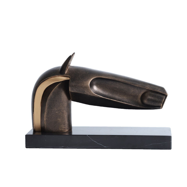 Abstract Horse Head Sculpture