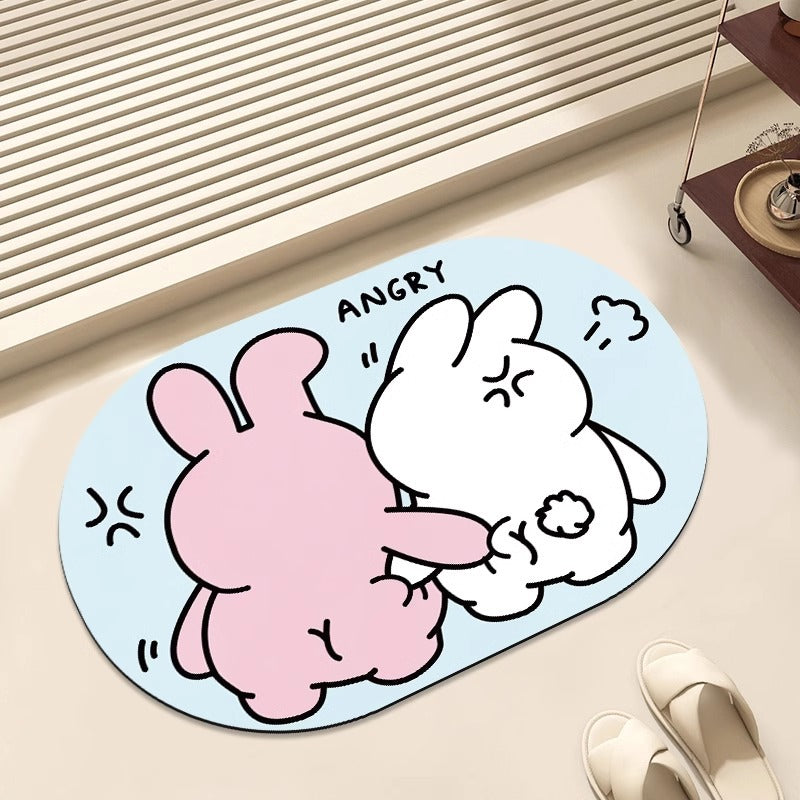 Cute Panda-Themed Area Mat