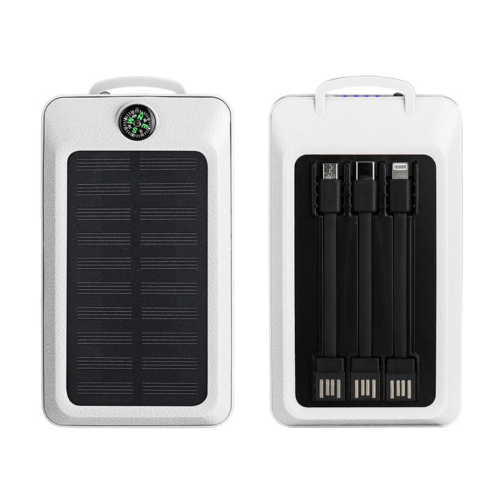 Portable power bank with integrated solar charging technology and multiple USB ports Kalsten