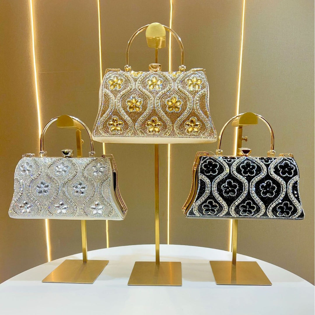 Rhinestone Embellished Evening Clutch