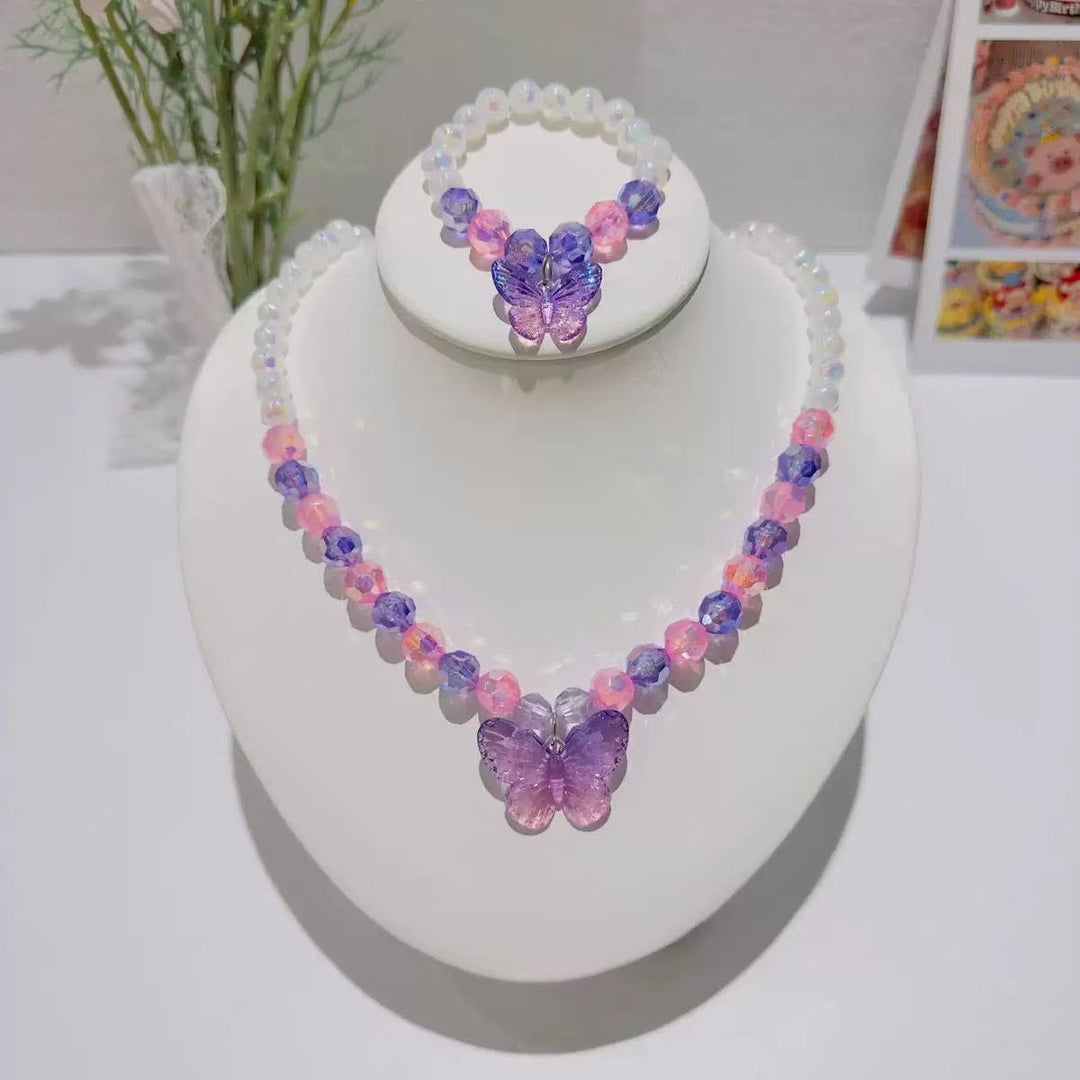 Butterfly Charm Beaded Jewelry Set Kalsten