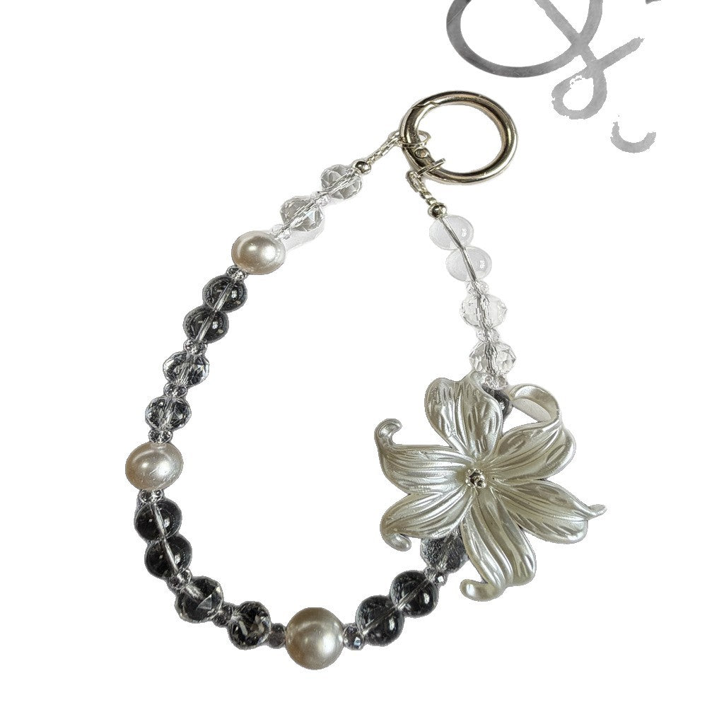 Elegant Flower-Inspired Beaded Keychain Kalsten