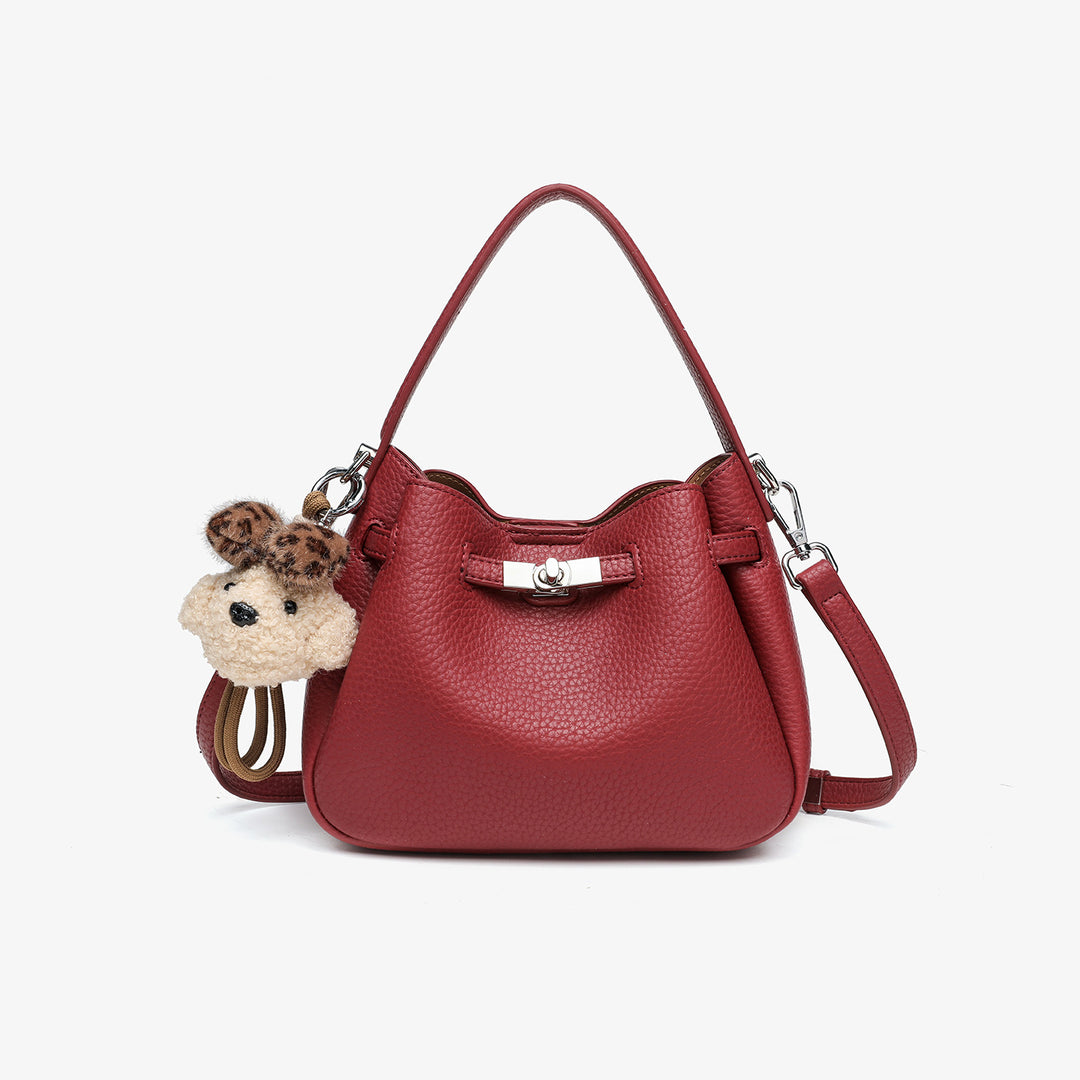 Chic Textured Bucket Handbag