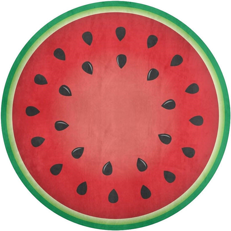 Gaming-Themed Round Plush Area Mat