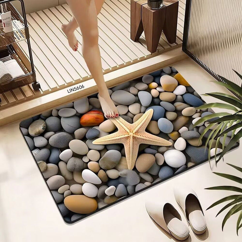 Pebble-Designed Bath Mat Kalsten