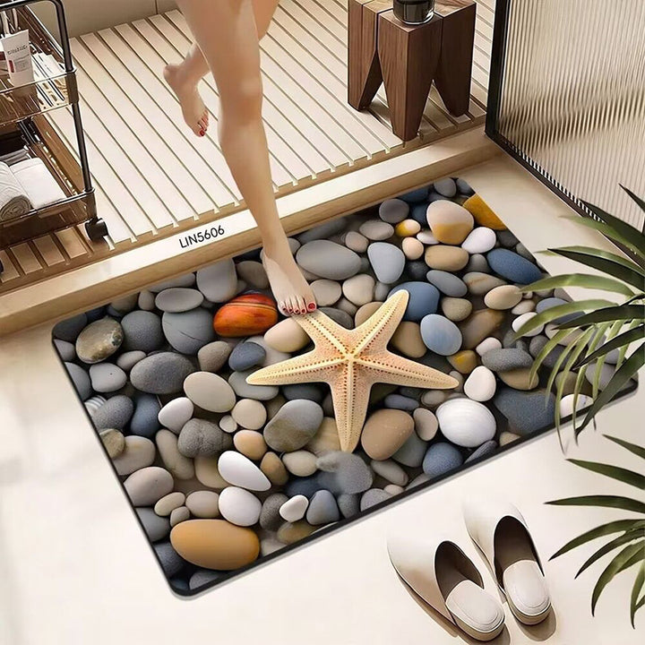 Pebble-Designed Bath Mat Kalsten