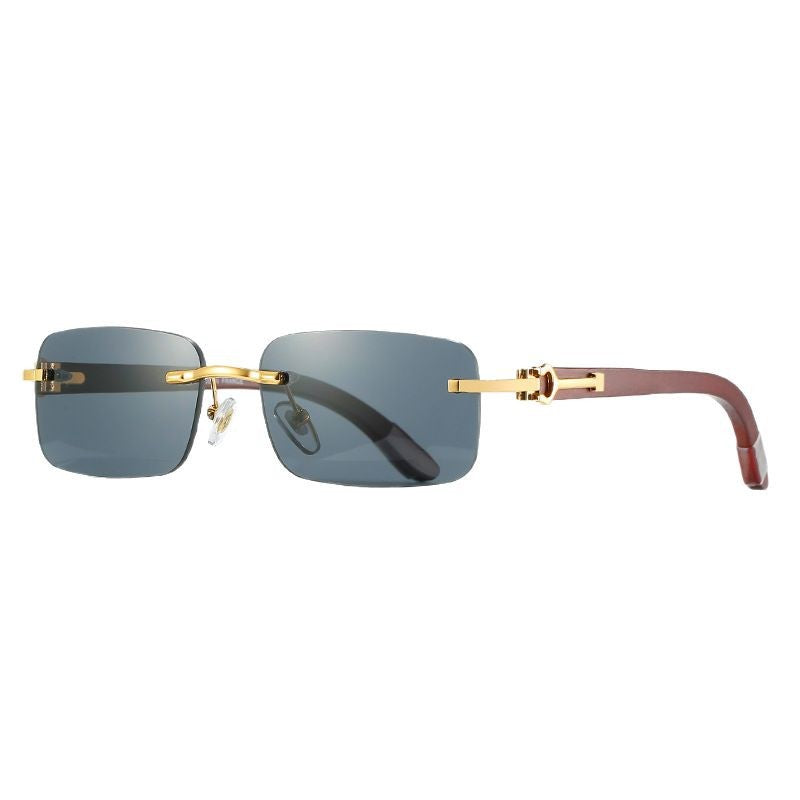 Women's fashionable semi-rimless sunglasses with luxurious metal and plastic frame Kalsten