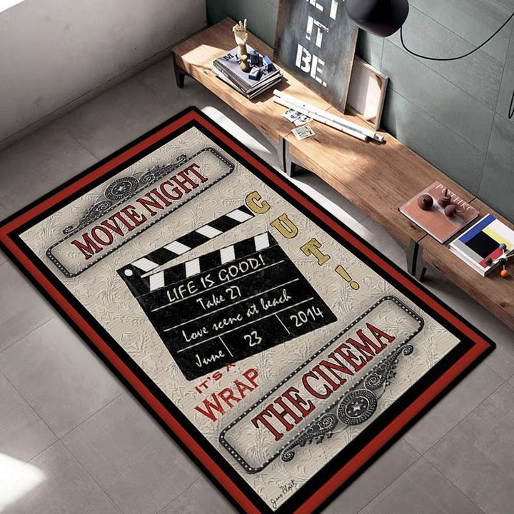 Vintage Whiskey-Themed Area Rug