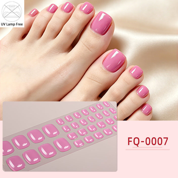 UV-Free Glossy Press-On Nail Wraps