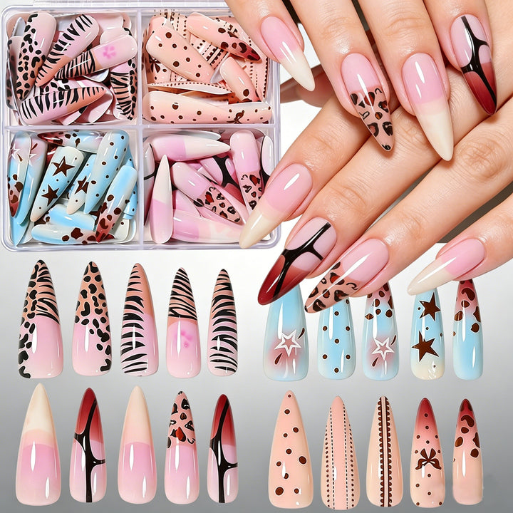 Artistic Long Stiletto Press-On Nail Set Kalsten