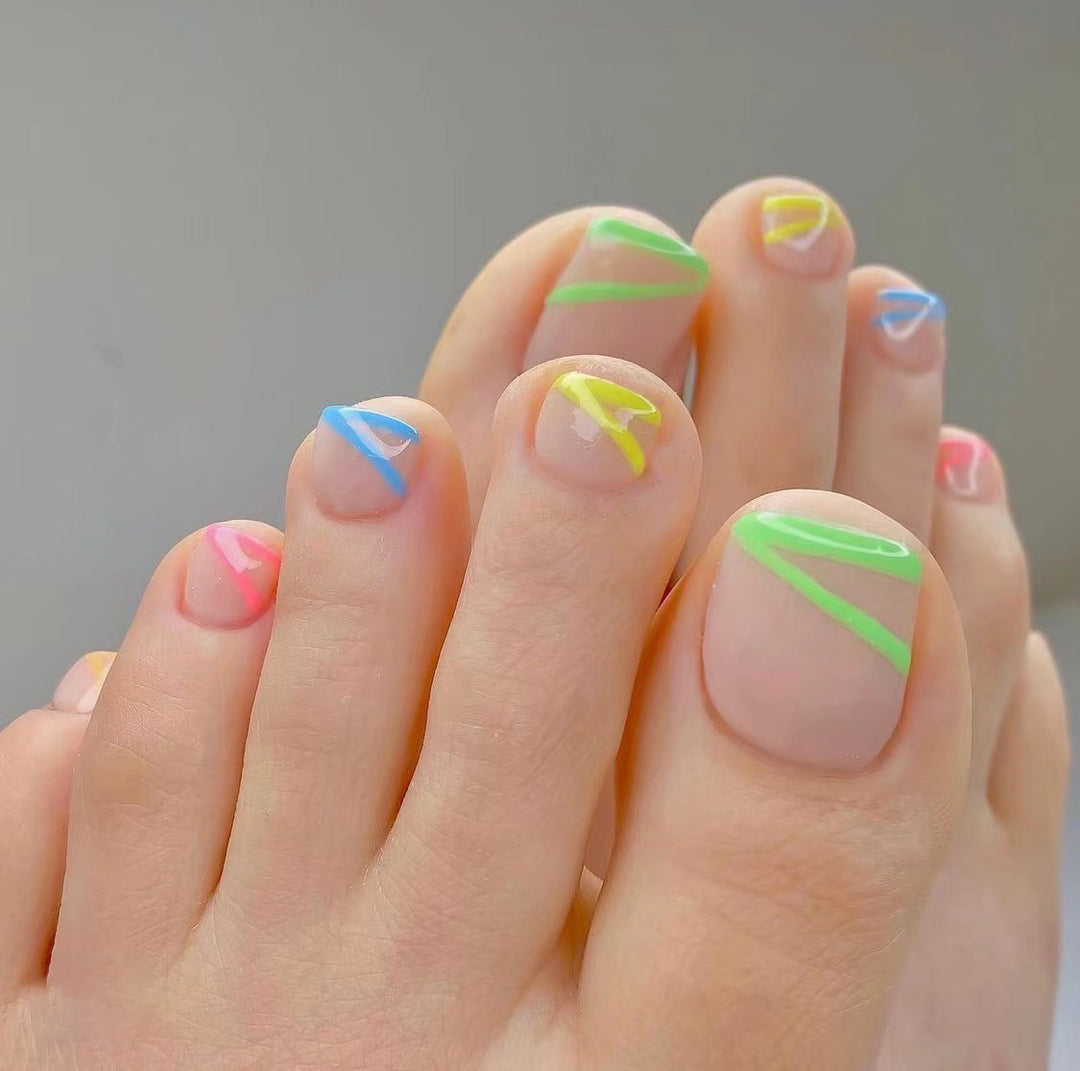 Artistic Toenail Design with Divine Butterfly Design Kalsten