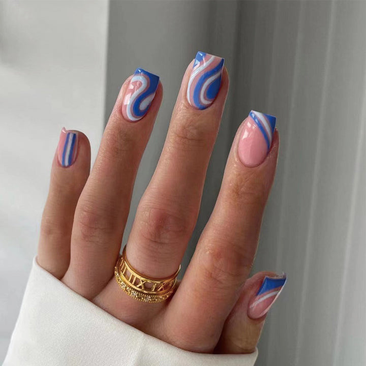 Creative Nail Art with Abstract Designs Kalsten