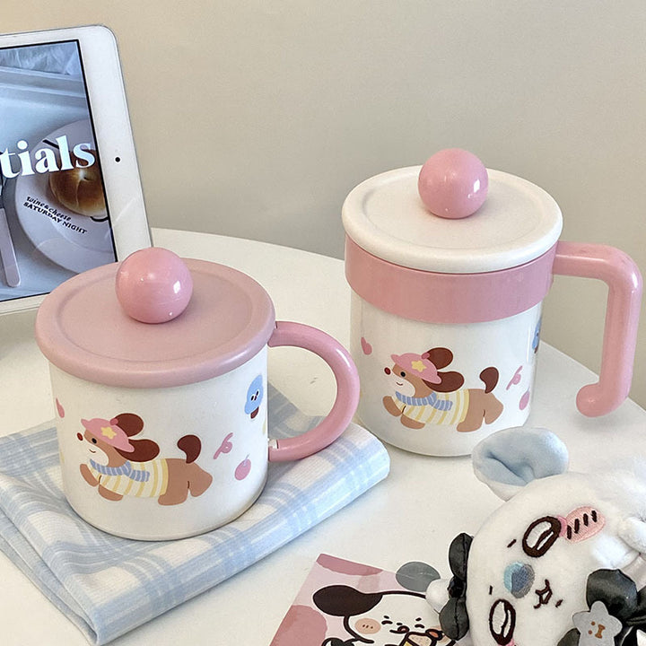 Coffee mug with playful dog design Kalsten