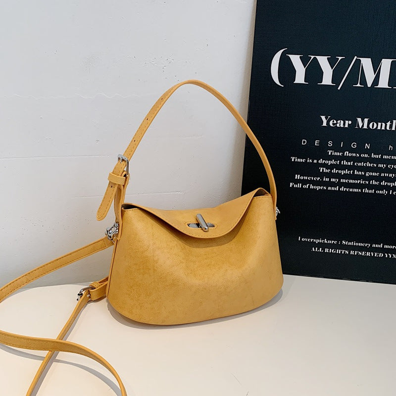 Elegant Soft-Suede Shoulder Bag Kalsten