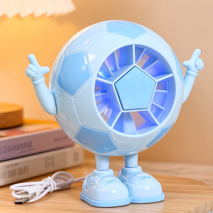 Ladies portable USB mini fan in creative soccer design Kalsten
