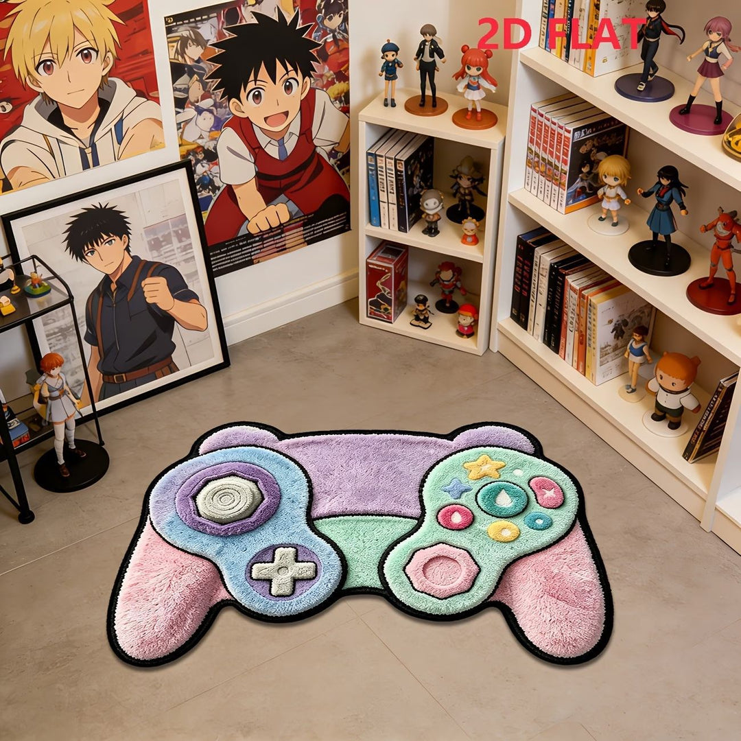 Playful Gaming Controller Area Rug