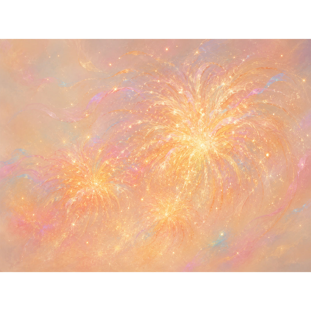 Abstract Glittery Canvas Artwork